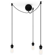 Lampada 3 punti luce Black